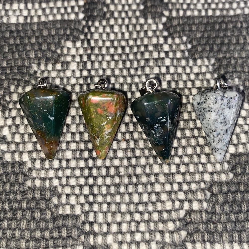 Genuine Pentagram necklace Crystal pendents.